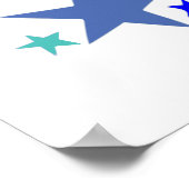 Gute Freunde wie Sterne Inspiration Zitat Poster (Ecke)