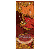 Gute Freunde zitieren Geschenktüte Für Weinflaschen (Rückseite)