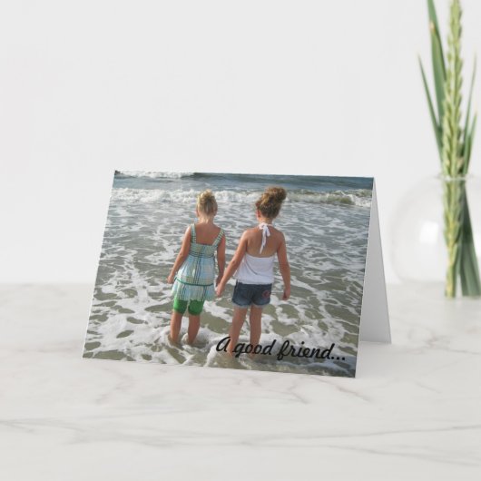 Gute Freundin Karte (Vorderseite)