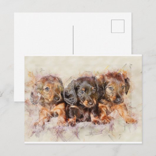 Gute Freundschaft Postkarte (Vorne/Hinten)