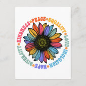 Güte Frieden Gleichheit Liebe Hoffnung Diversity M Begleitkarte (Rückseite)