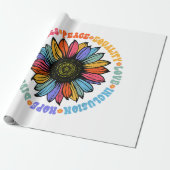 Güte Frieden Gleichheit Liebe Hoffnung Diversity M Geschenkpapier (Ungerollt)