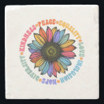 Güte Frieden Gleichheit Liebe Hoffnung Diversity M Steinuntersetzer<br><div class="desc">Kindheit Friedensgleichheit Liebe Hoffnung Diversity Menschenrechte</div>