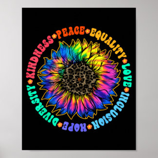 Güte Frieden Gleichheit Liebe Hoffnung Vielfalt Me Poster