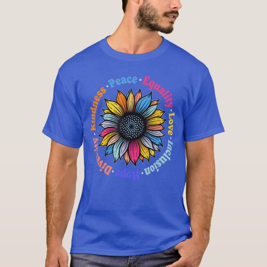 Güte Frieden Gleichheit Liebe Hoffnung Vielfalt Me T-Shirt (Vorderseite)