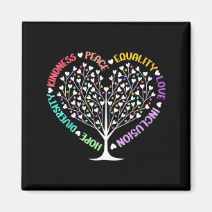 Güte Frieden Gleichheit Liebe Inklusion Hoffnung Magnet