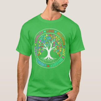 Güte Frieden Gleichheit Liebe Inklusion Hoffnung V T-Shirt