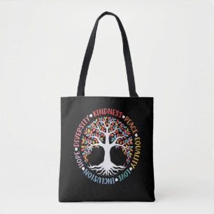 Güte Frieden Gleichheit Liebe Inklusion Vielfalt Tasche