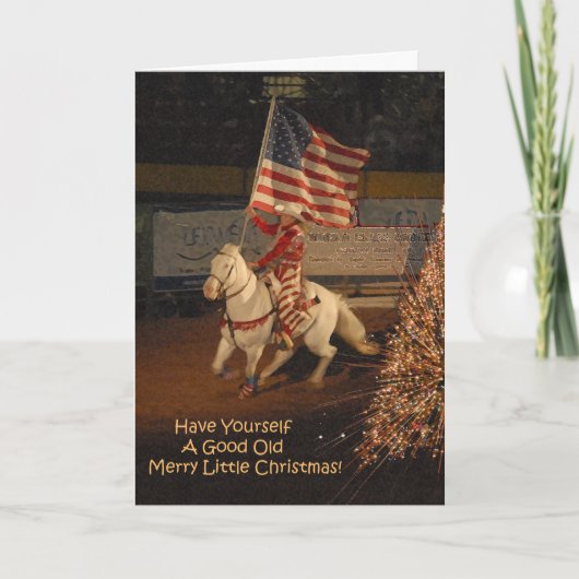 Gute fröhliche kleine Weihnachtskarte Feiertagskarte (Vorderseite)