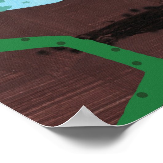 Gute Gartensaison | Gardener Illustration Poster (Ecke)