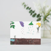 Gute Gartensaison | Gärtner Postkarte (Stehend Vorderseite)