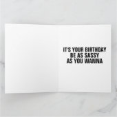 GUTE GEBURTSKARTE KLEINES MÄDCHEN ICH HABE EINEN B KARTE (Innenseite)