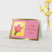 Gute Geburtstagsfeier mit Tulpe-Mama Karte (Gelbe Blume)