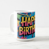 Gute Geburtstagsgrauen mit Sneakers Kaffeetasse (Vorderseite Links)