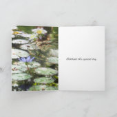 Gute Geburtstagskarte mit schönen Blume. Karte (Innenseite)