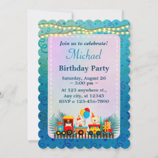 Gute Geburtstagskurse mit Niedlichen Tieren Einladung