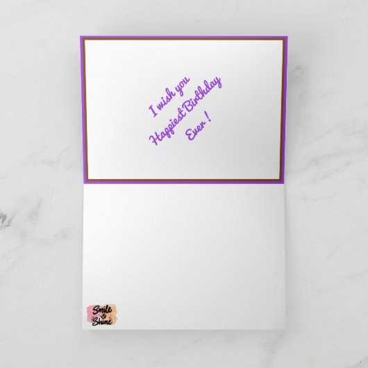 Gute Geburtstagsmotivation Karte (Innenseite)