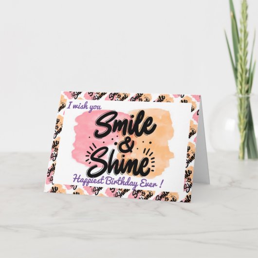 Gute Geburtstagsmotivation Karte (Vorderseite)