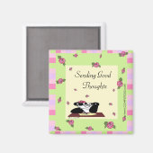 Gute Gedanken senden Magnet (Vorderseite/Rückseite)