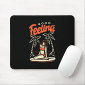 Gute Gefühl Surfer Girl Mousepad (Mit Mouse)