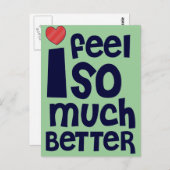 Gute Geschenke, T - Shirt | Wohlfühlen Postkarte (Vorne/Hinten)