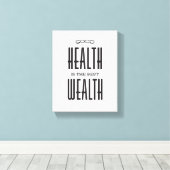 Gute Gesundheit ist das beste Vermögenspatent der Leinwanddruck (Insitu (Holzboden))