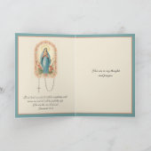 Gute Gesundheit religiöses Gebet Peach Floral Karte (Innenseite)