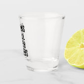 Gute Getränke mit anderen lustigen Zitaten Schnapsglas (Rechts)