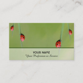 Gute glückliche Ladybugs für gesundes Wohlbefinden Visitenkarte