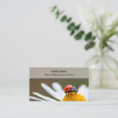 Gute glückliche Ladybugs für gesundes Wohlbefinden Visitenkarte (Stehend Vorderseite)