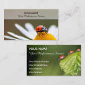 Gute glückliche Ladybugs für gesundes Wohlbefinden Visitenkarte (Vorne/Hinten)