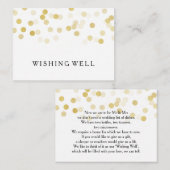 Gute Gold Foil Glitzer Lights Begleitkarte (Vorne/Hinten)