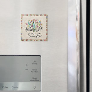 Güte Gottes gesteppter floraler Musiklook Magnet