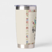 Güte Gottes gestepptes Design personalisiert Thermobecher (Rechts)