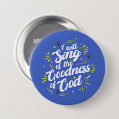 Güte Gottes Typografische Freude Button (Vorne & Hinten)