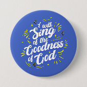 Güte Gottes Typografische Freude Button (Vorderseite)