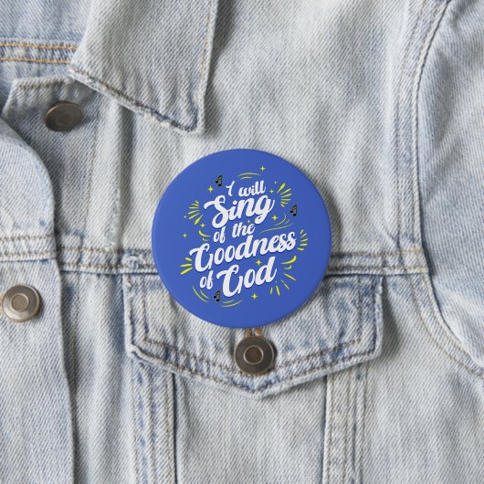 Güte Gottes Typografische Freude Button (Beispiel)