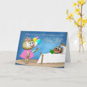 GUTE GRANDAUGHTER - POTATO FAMILIE KARTE (Gelbe Blume)