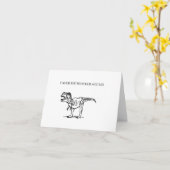 GUTE GREETING CARD: DINOSAUR KARTE (Gelbe Blume)