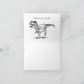 GUTE GREETING CARD: DINOSAUR KARTE (Innenseite)