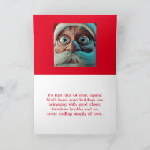 GUTE GRIEF SANTA CHRISTMAS KARTE FÜR JEDEN (Innenseite)