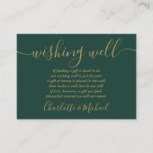 Gute Grün- und Goldhochzeit Begleitkarte (Vorderseite)