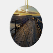 Gute Hafen-Strand-Weihnachtsverzierung Keramik Ornament (Rechts)