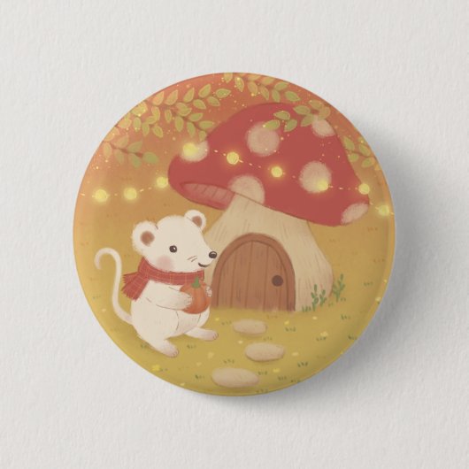 Gute Herbsttage mit Maus Button (Vorderseite)