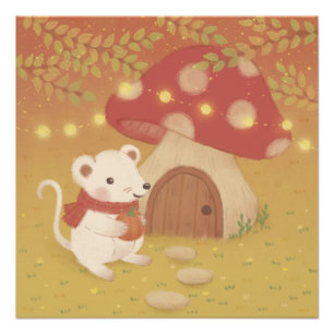 Gute Herbsttage mit Maus Poster