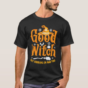 Gute Hexe, die Halloween-Kostüm 2022 gerade kiddet T-Shirt