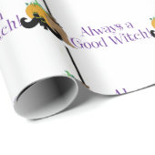 Gute Hexe Geschenkpapier (Rolleneckpunkt)