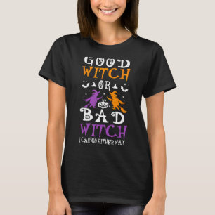 Gute Hexe oder schlechte Hexe, lustiges Halloween- T-Shirt