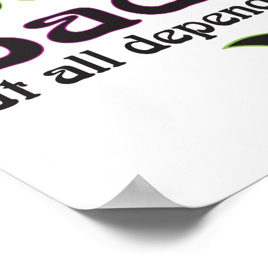 "Gute Hexe, schlechte Hexe..." Drucken Poster (Ecke)