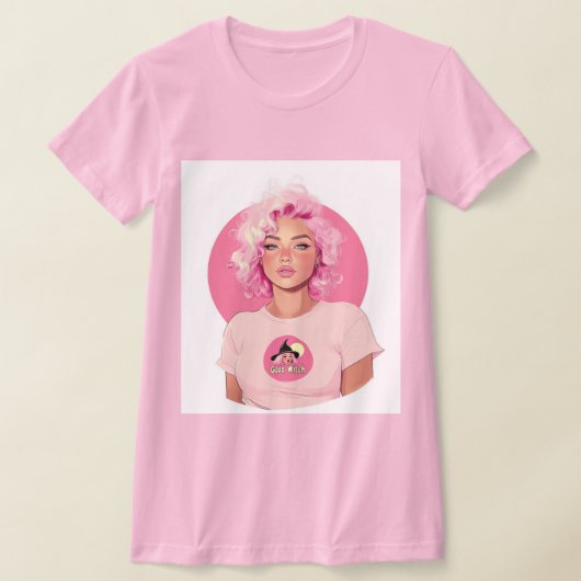 Gute Hexe! T-Shirt (rosa) (Ablage )